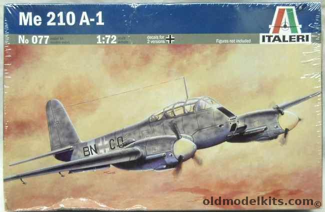 Italeri 1/72 Messerschmitt Me-210 A-1, 077 plastic model kit